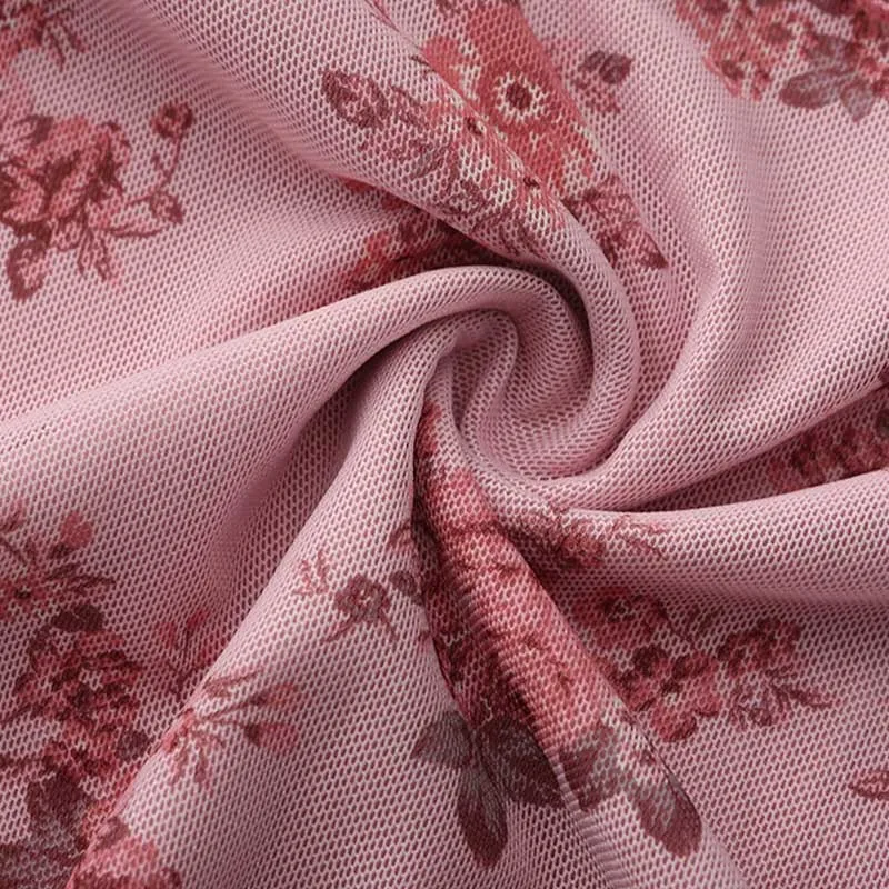 2025 Flower Print Midi Skirt High Waist Long Skirts For Women Vintage Streetwear Skirt Summer Elegant Women's Skirts