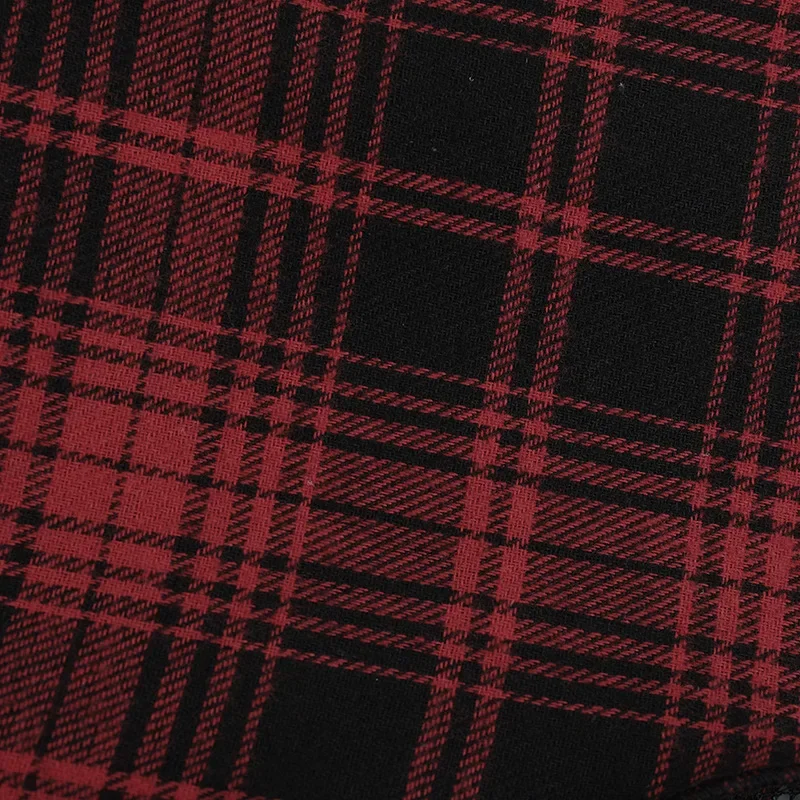 Punk Gothic Skirt Women Streetwear Harajuku Irregular Patchwork Red Plaid Skirt Hotsweet Y2k Clubwear Skirt