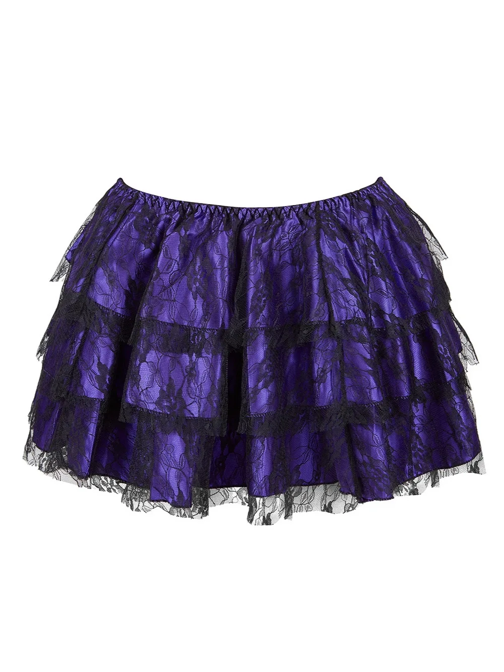 Promotion New Black Mesh Ruffles 3 Layers Adult Women Pettiskirt Tutu Party Dance Mini Skirt Performance Clothes