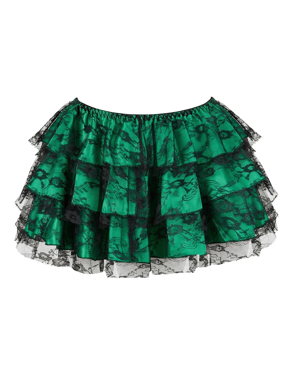 Promotion New Black Mesh Ruffles 3 Layers Adult Women Pettiskirt Tutu Party Dance Mini Skirt Performance Clothes