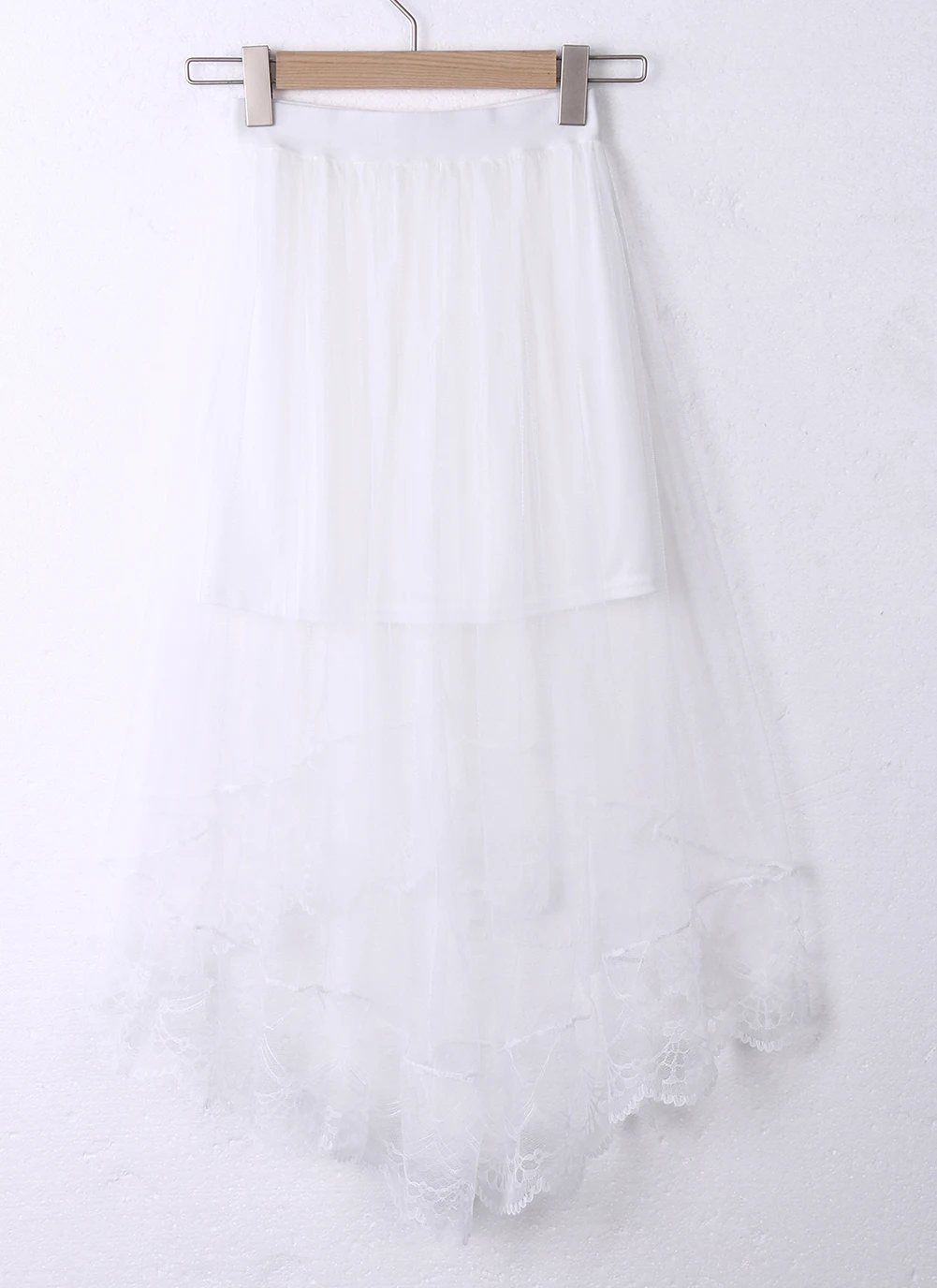 2022 Vintage Women Stretch High Waist Lace Skirt Women Skater Flared Pleated Swing Long Summer Skir