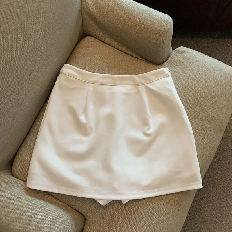 Mini Skirts Women Simple Spring Slim Sexy Popular Hotsweet High Waist Leisure Chic Streetwear Mature Temperament All-match