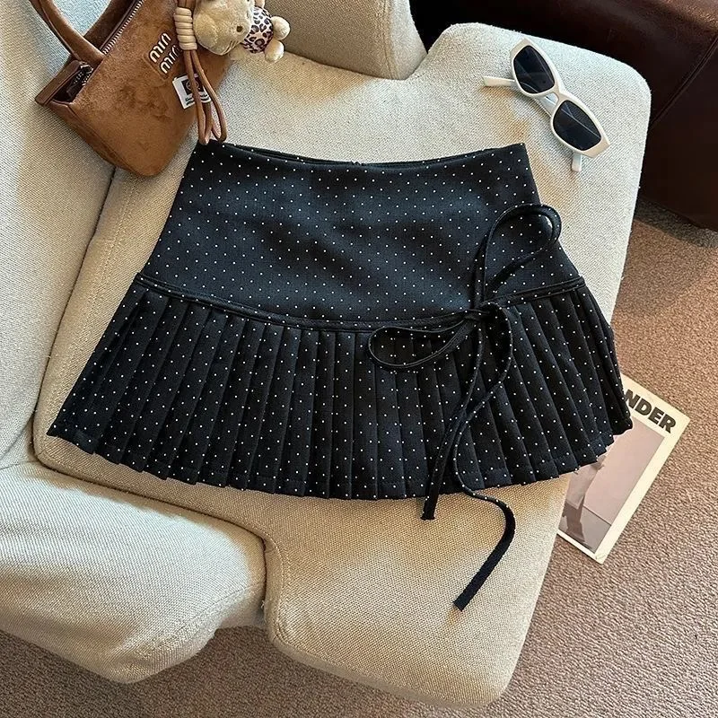 2000s Harajuku Hot Girl Striped Slim Mini Skirts Y2k American Vintage Summer Short Party Skirts Subculture Sweet Casual Skirts