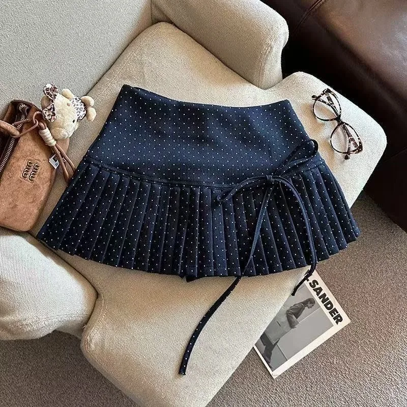 2000s Harajuku Hot Girl Striped Slim Mini Skirts Y2k American Vintage Summer Short Party Skirts Subculture Sweet Casual Skirts
