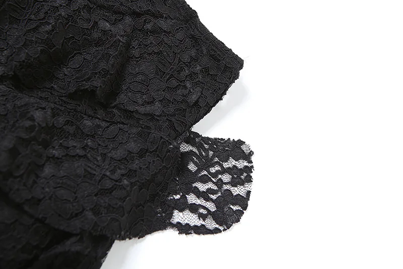 BKLD 2026 Autumn New Women Clothing Black Skirts Sexy High Waist Lace Ruffles Patchwork Irregular Y2k Skirts Party Clubwear
