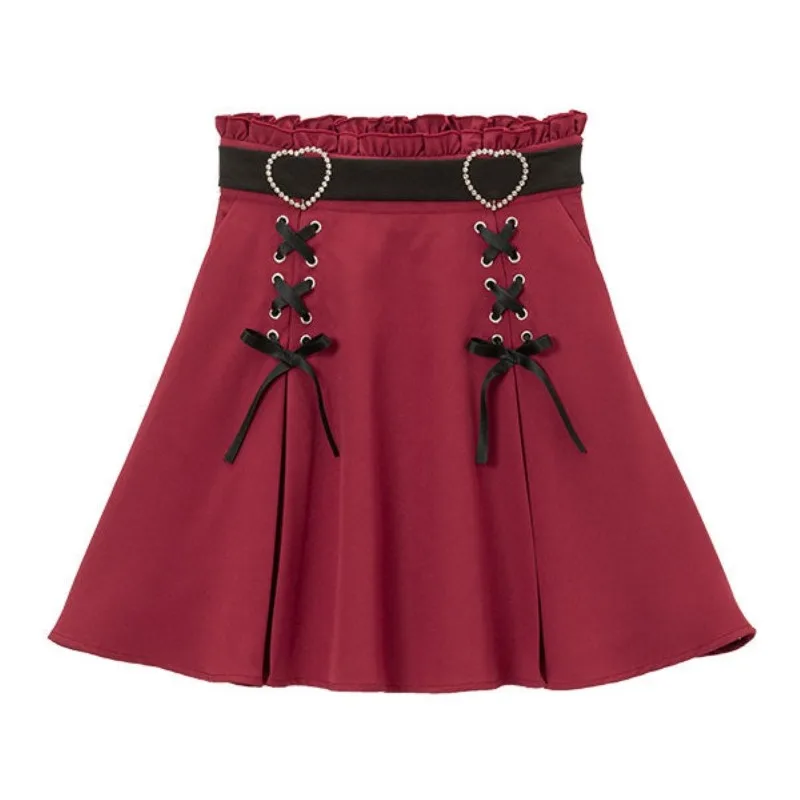 2025 Faldas Mujer De Moda Japanese Y2K Skirts for Women High Waist A-line Summer Tunic Jupe Bandage Fashion Pleated Mini Skirt