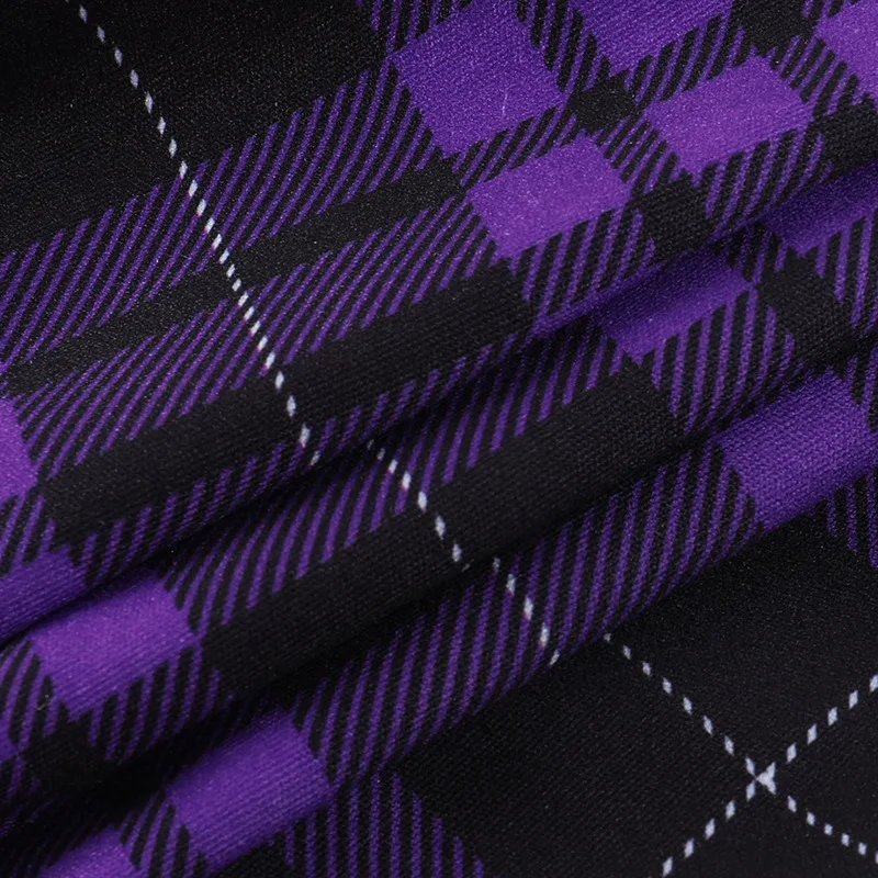 Vintage Y2K Punk Sexy High Waist Mini Skirts Purple Plaid Bandage Harajuku Aesthetic Skirt Goth Grunge Cake Skirt Streetwear