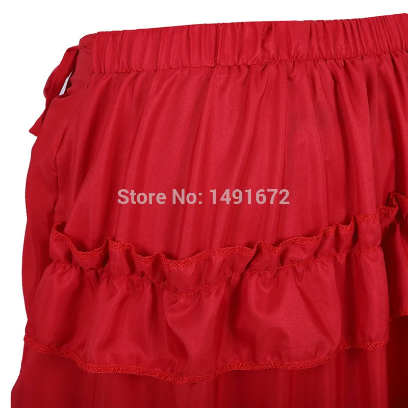 Women Skirt Fashion Sexy Slim Long High Low Shirring Pleated Corset Bustier With Skirts Steampunk Gothic Punk Vintage Plus Size