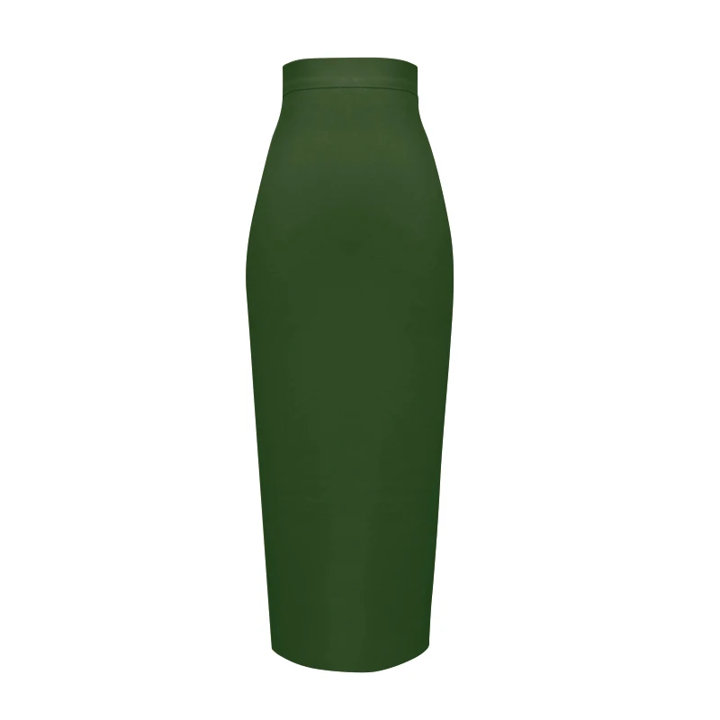 New Fashion 13 Colors XL XXL Sexy Knee Length Bandage Skirt Women Elastic Bodycon Summer Pencil Skirts 78cm