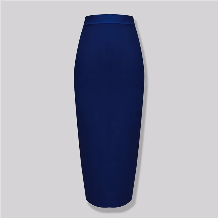 New Fashion 13 Colors XL XXL Sexy Knee Length Bandage Skirt Women Elastic Bodycon Summer Pencil Skirts 78cm
