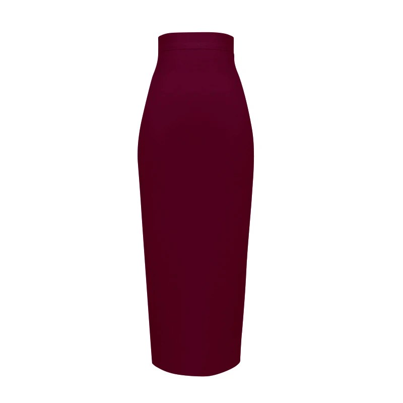New Fashion 13 Colors XL XXL Sexy Knee Length Bandage Skirt Women Elastic Bodycon Summer Pencil Skirts 78cm