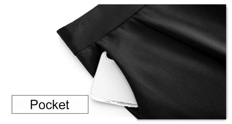 Knee Length Work Office High Waist Skirt Women Summer Vintage Formal OL Skirt Pocket Female Black Grey Bodycon Business Skirt