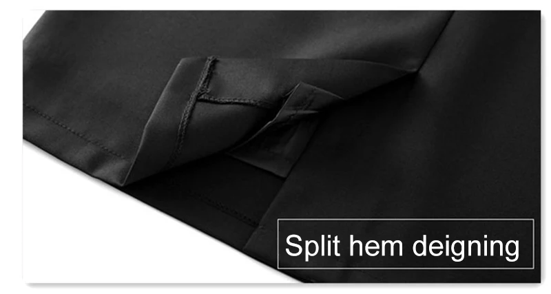 Knee Length Work Office High Waist Skirt Women Summer Vintage Formal OL Skirt Pocket Female Black Grey Bodycon Business Skirt