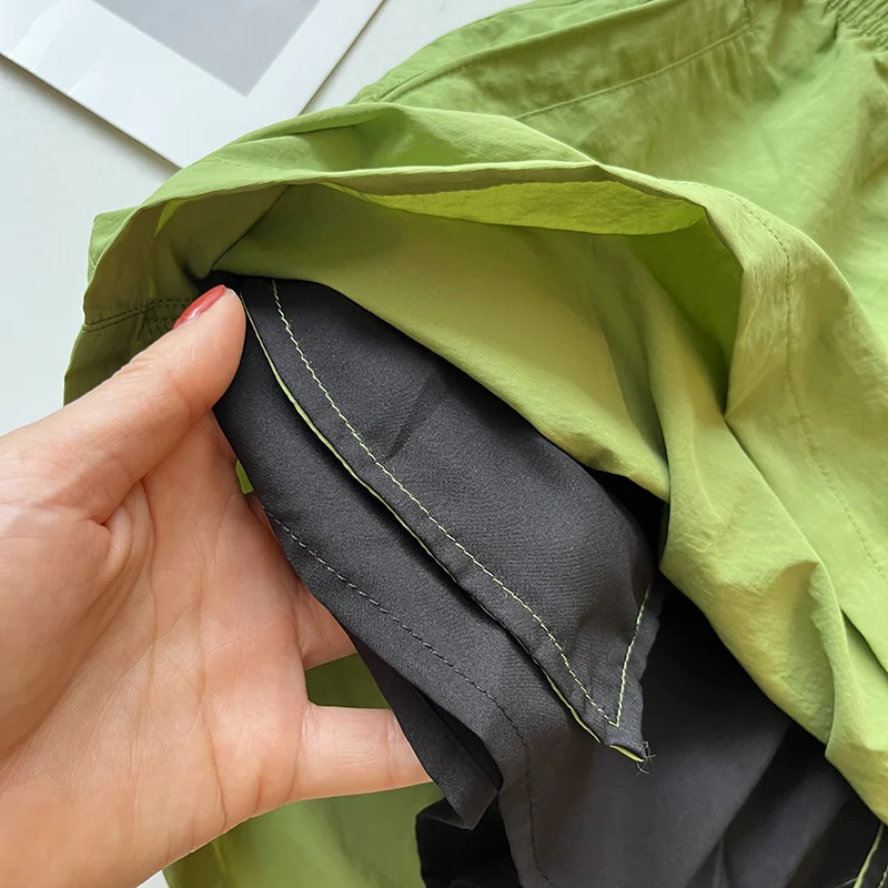 Elastic Waist Summer Skirt Women's Outdoor Quick-drying Thin Short Skirts Sports Pantskirt Vintage Have-Liner A-line Skirts 2025