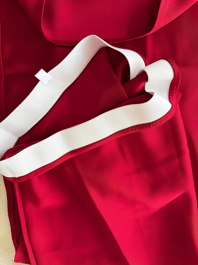 38 Colors Women's Summer Elegant Satin Long Skirts 2026 New Female Solid Color High Waist Fashion Faldas
