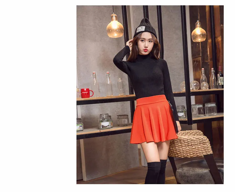 2025 New Summer Women's Style Korean Skirts Fashion Sexy Girl Mini Elastic Pleated Skirt for Female JYF Brand