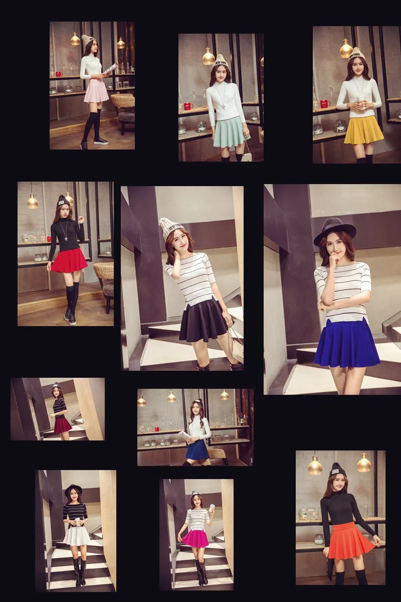 2025 New Summer Women's Style Korean Skirts Fashion Sexy Girl Mini Elastic Pleated Skirt for Female JYF Brand
