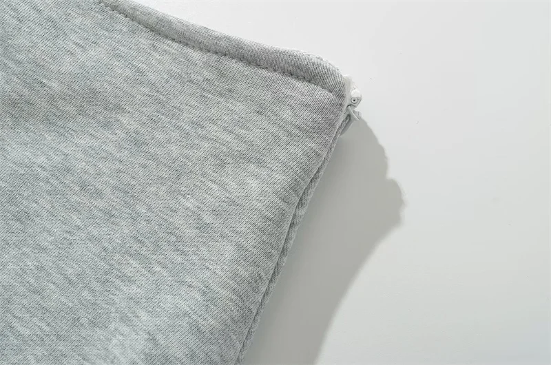 KEYANKETIAN New Women's Terry fabric Low waist Y2K Mini Skirt Wide pleat Decoration Light grey Flounce A Line Skort Hot sweet