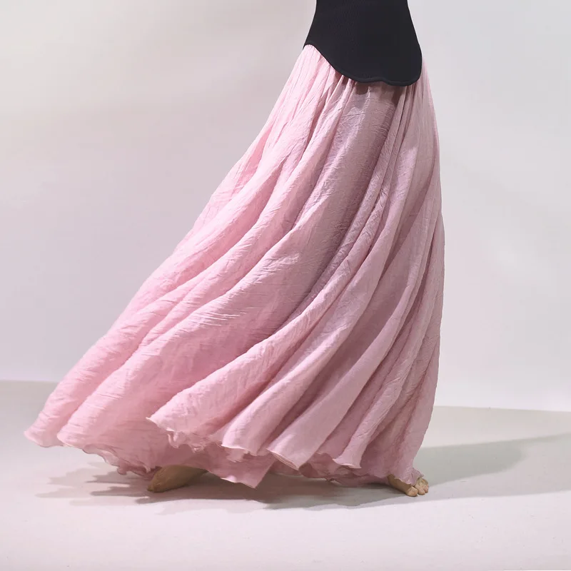 2026 Women Cotton Blending Long Skirts High Waist Good Quality Women Summer Boho Maxi Skirts Brand Faldas Femme Streetwear