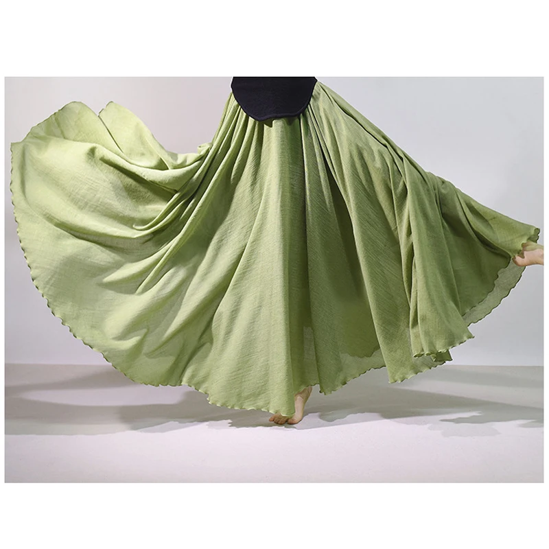 2026 Women Cotton Blending Long Skirts High Waist Good Quality Women Summer Boho Maxi Skirts Brand Faldas Femme Streetwear
