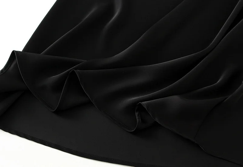 New In 2026 Women Spring Autumn Luxury Satin Long Skirts Female Elegant Office Lady High Waist Solid Color Faldas