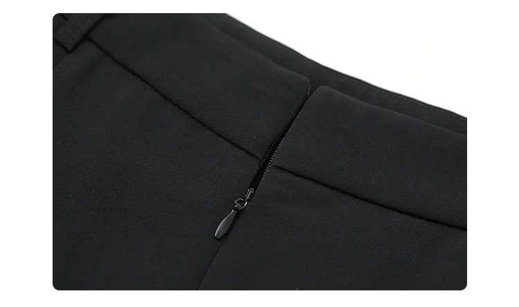 CHIC VEN Women's Skirts Loose High Waist Pleated Straight Tube Skirt Slit Black Female Clothes Office Lady Autumn Winter 2024