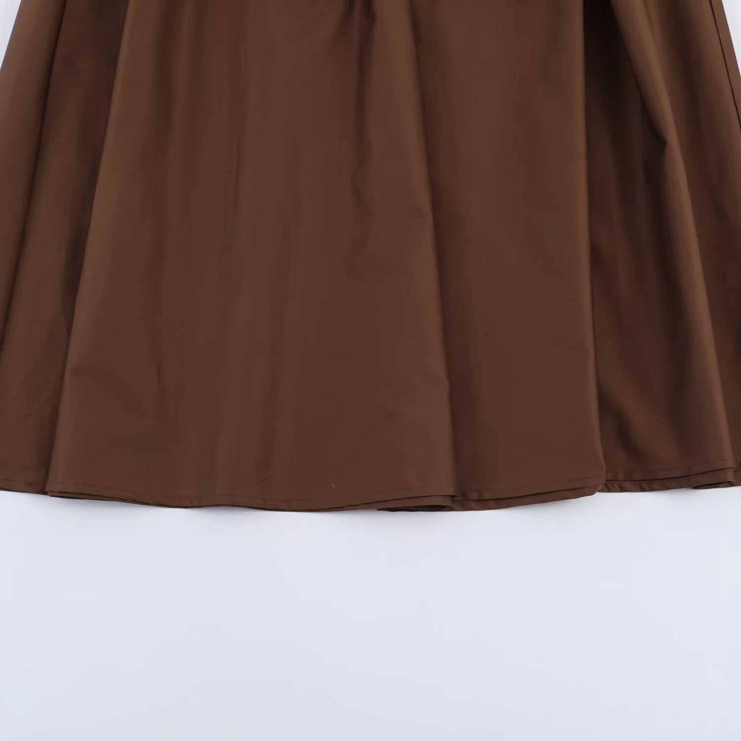European and American style 2026 spring new product women's versatile high waisted pleated MIDI skirt half skirt
