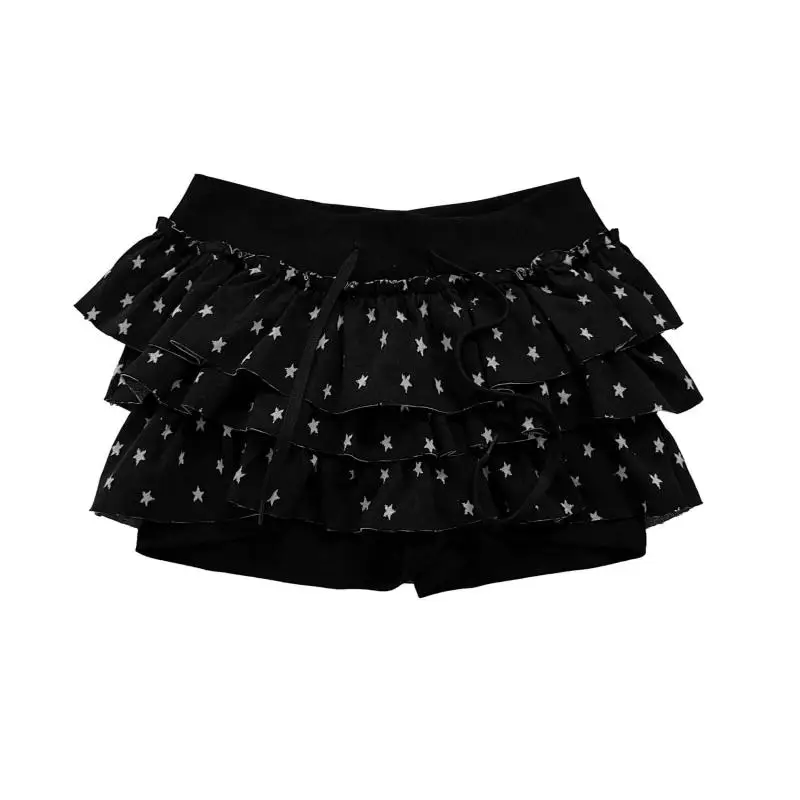 Genayooa Y2k Japanese Skirt Women Dot Mini A-line Pleated Skirts Streetwear Korean Style Irregular Skirts E-girls Short Skirt