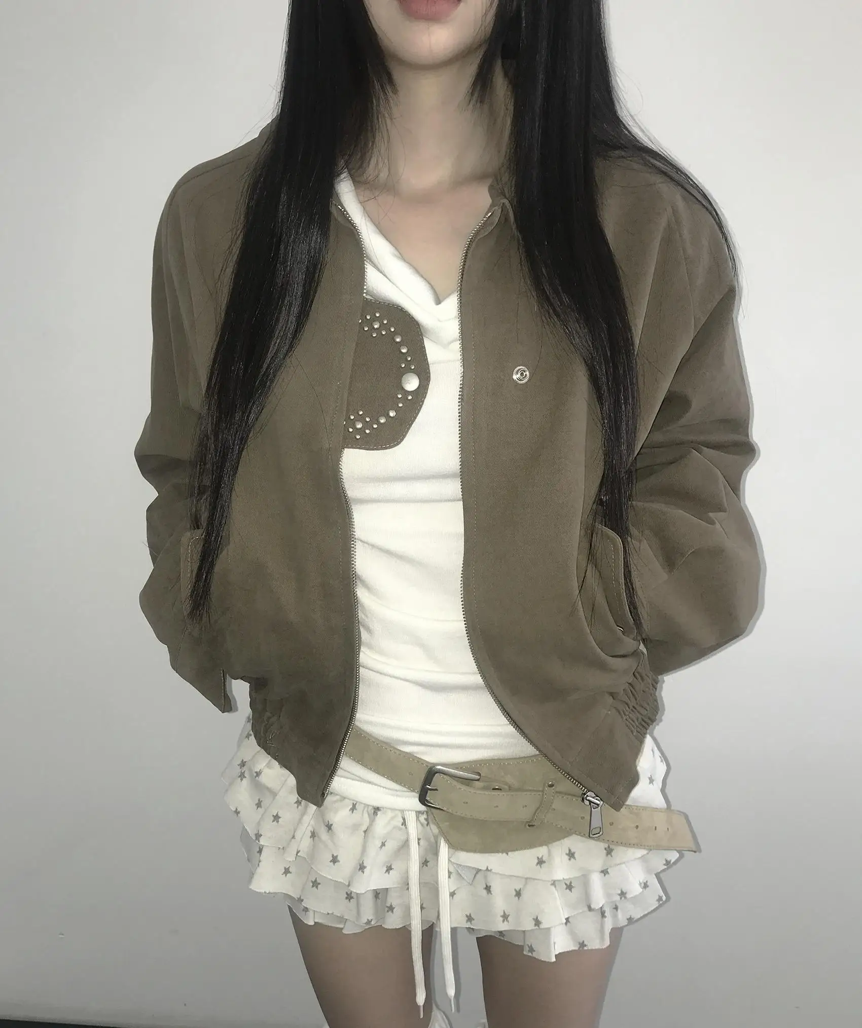 Genayooa Y2k Japanese Skirt Women Dot Mini A-line Pleated Skirts Streetwear Korean Style Irregular Skirts E-girls Short Skirt