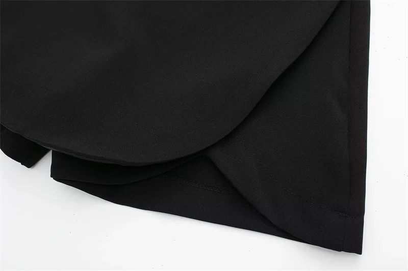 MUJER 2025 Asymmetric Skort For Women Pink Black Mini Skirt Shorts Woman Fashion High Waist Short Skirts Summer Casual Shorts