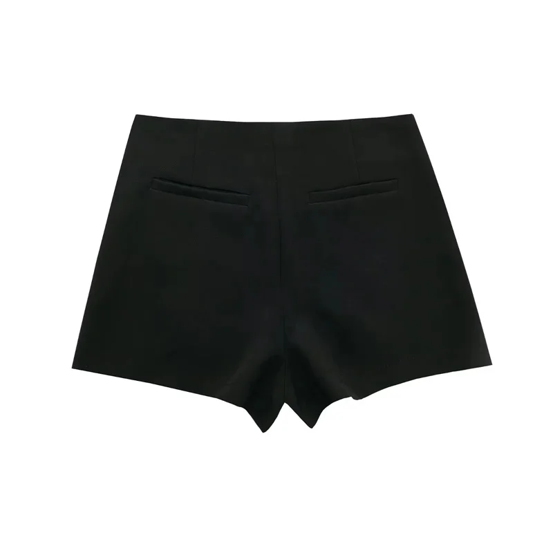 MUJER 2025 Asymmetric Skort For Women Pink Black Mini Skirt Shorts Woman Fashion High Waist Short Skirts Summer Casual Shorts