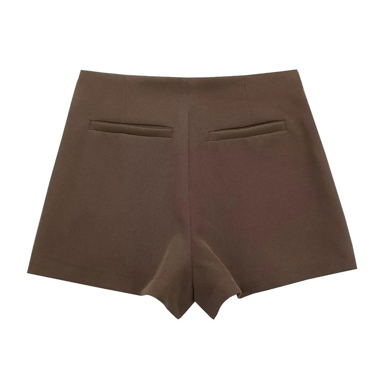 MUJER 2025 Asymmetric Skort For Women Pink Black Mini Skirt Shorts Woman Fashion High Waist Short Skirts Summer Casual Shorts