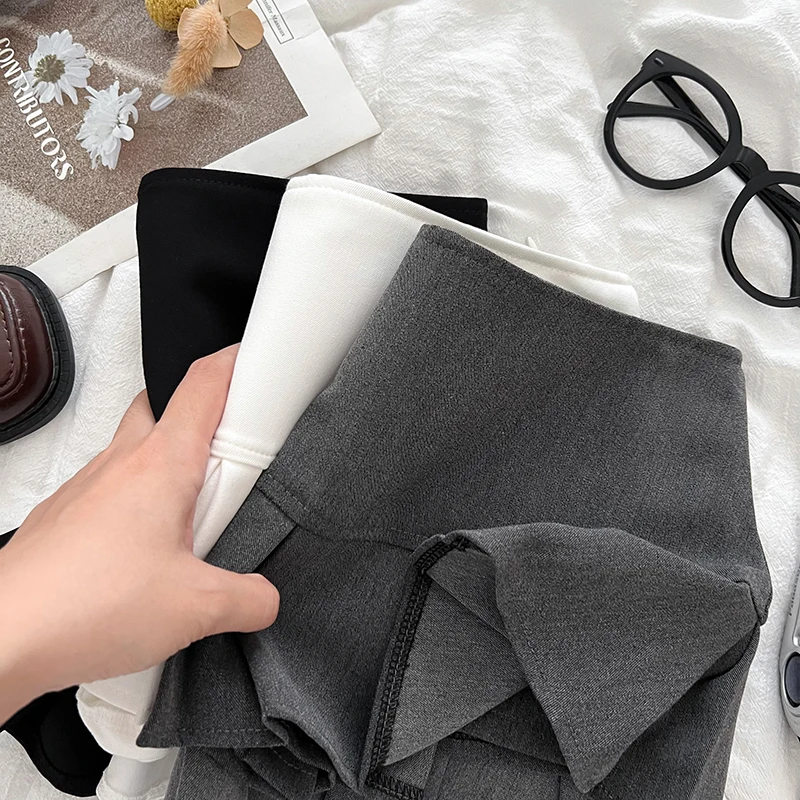 Low Waist Mini Skirt Y2K Black Low Rise Pleated Skort with Bulit-in Shorts Micro Miniskirt Women Teenage Girls Sweet Outfit