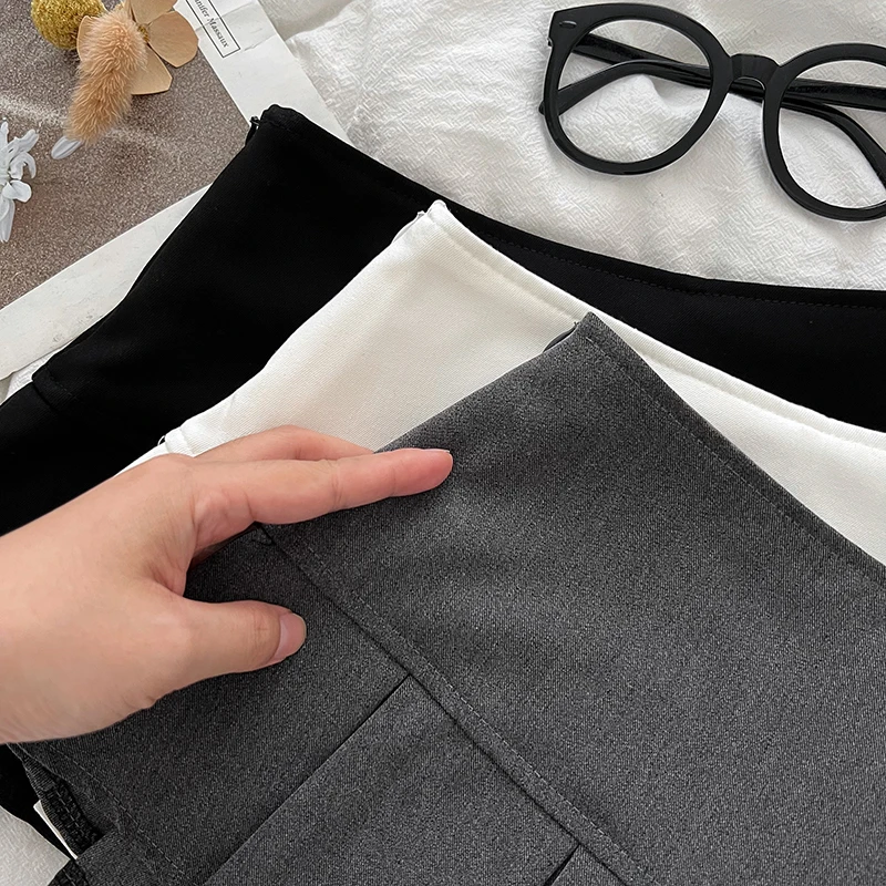 Low Waist Mini Skirt Y2K Black Low Rise Pleated Skort with Bulit-in Shorts Micro Miniskirt Women Teenage Girls Sweet Outfit