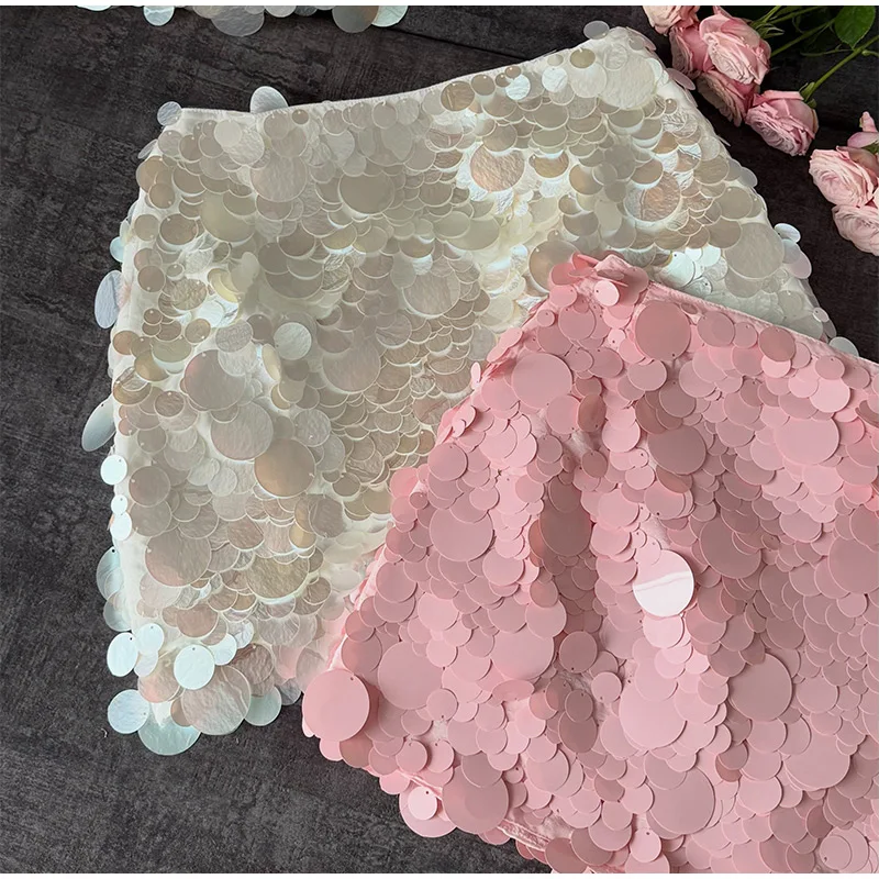 Sexy Mermaid Scale Sequin Mini Skirt Women's Fringe Hem High Waist Bodycon Skirts 2026 Summer New Lady Shiny Beach Vacation Wear