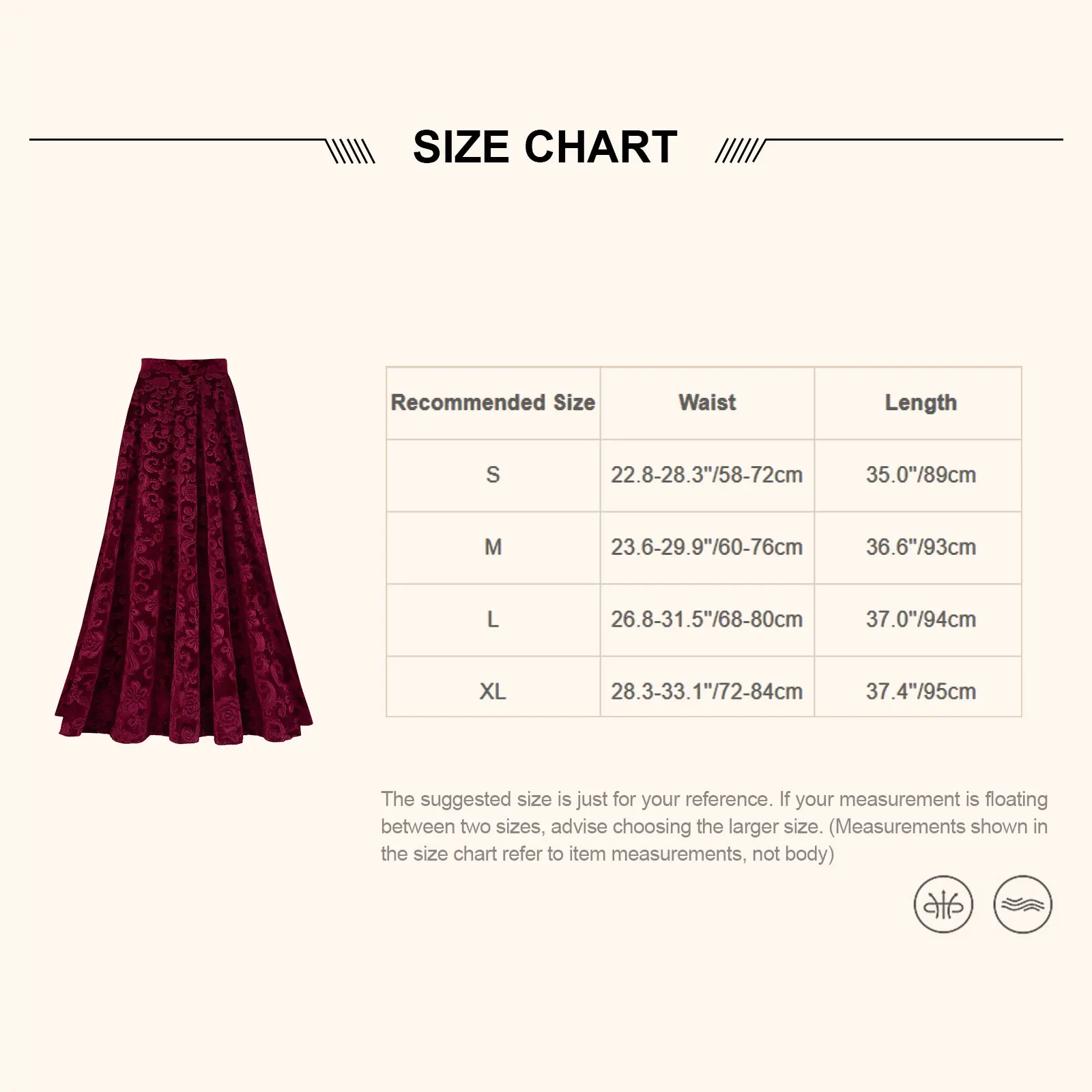 Women Elegant Skirts Retro Vintage Flower Print Elastic Waistband High Waist Skirt for Wedding Party Ball Banquet Mid Skirt