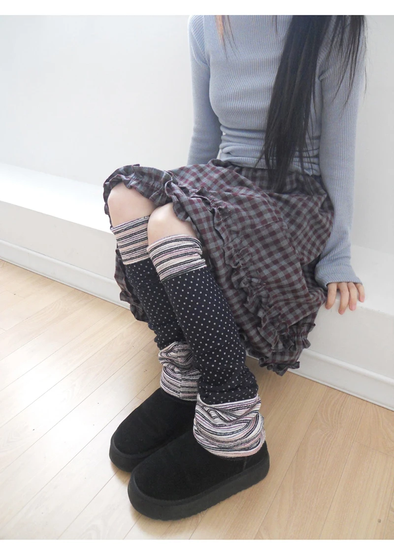 MEXZT Vintage Plaid Midi Skirt Women Japanese Harajuku Ruffles Patchwork Skirts Summer Y2K Streetwear Casual A Line Faldas New