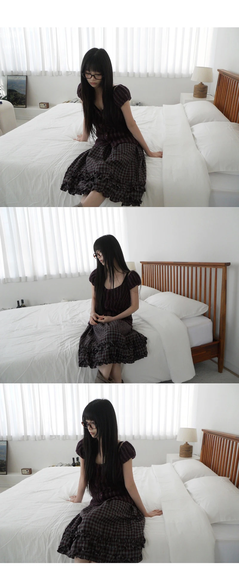 MEXZT Vintage Plaid Midi Skirt Women Japanese Harajuku Ruffles Patchwork Skirts Summer Y2K Streetwear Casual A Line Faldas New