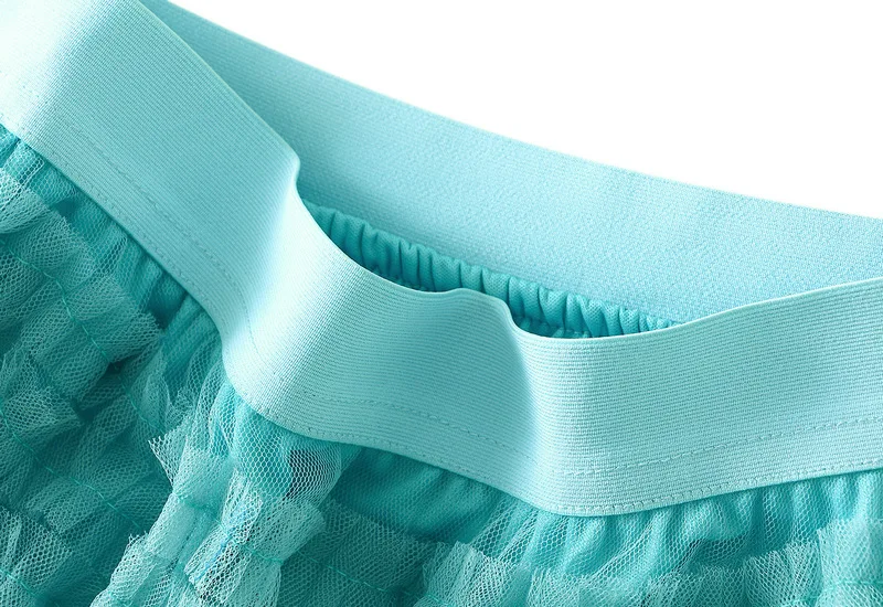 New Arrival 2025 Tulle Cake Long Skirt Women Spring Summer Ruffle Pleated A-Line Chic Skirt Ladies Sweet Black White Tutu Skirts