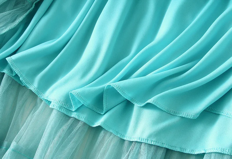 New Arrival 2025 Tulle Cake Long Skirt Women Spring Summer Ruffle Pleated A-Line Chic Skirt Ladies Sweet Black White Tutu Skirts