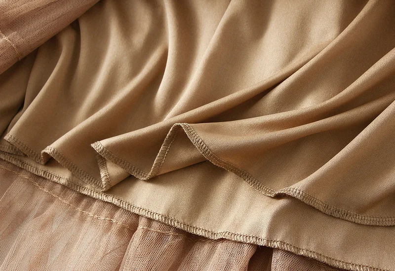 New Arrival 2025 Tulle Cake Long Skirt Women Spring Summer Ruffle Pleated A-Line Chic Skirt Ladies Sweet Black White Tutu Skirts