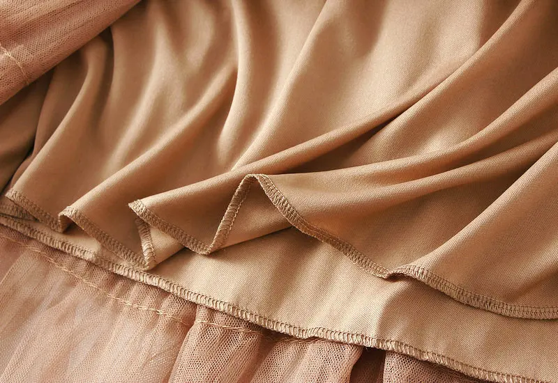 New Arrival 2025 Tulle Cake Long Skirt Women Spring Summer Ruffle Pleated A-Line Chic Skirt Ladies Sweet Black White Tutu Skirts