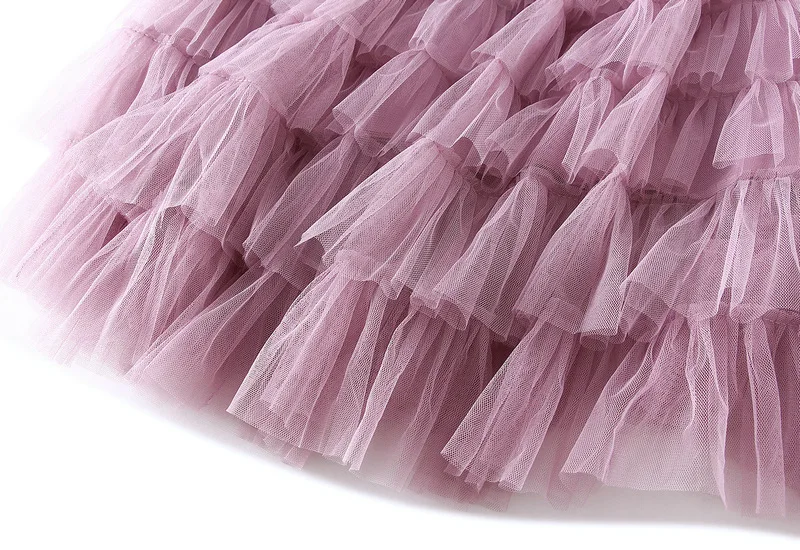 New Arrival 2025 Tulle Cake Long Skirt Women Spring Summer Ruffle Pleated A-Line Chic Skirt Ladies Sweet Black White Tutu Skirts