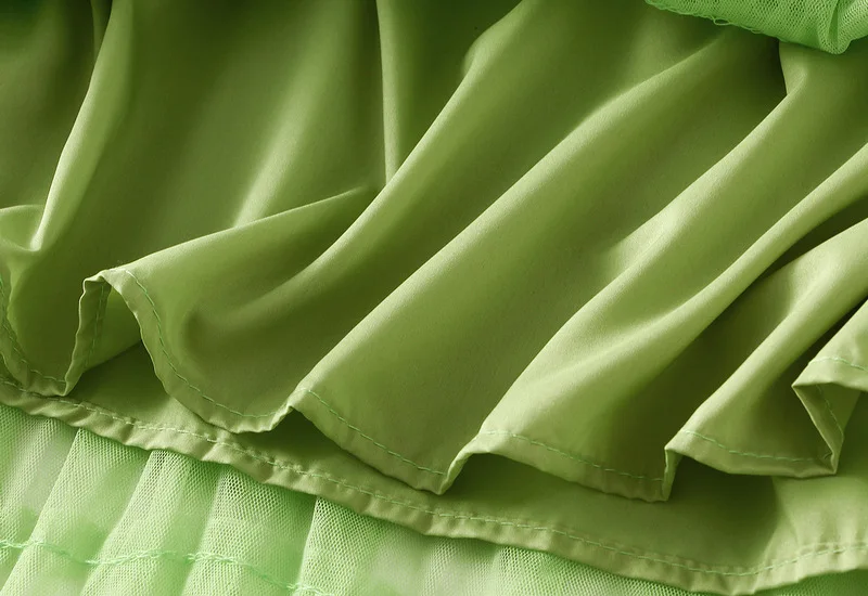 New Arrival 2025 Tulle Cake Long Skirt Women Spring Summer Ruffle Pleated A-Line Chic Skirt Ladies Sweet Black White Tutu Skirts
