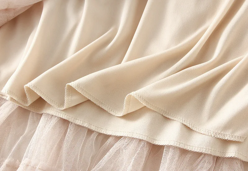 New Arrival 2025 Tulle Cake Long Skirt Women Spring Summer Ruffle Pleated A-Line Chic Skirt Ladies Sweet Black White Tutu Skirts