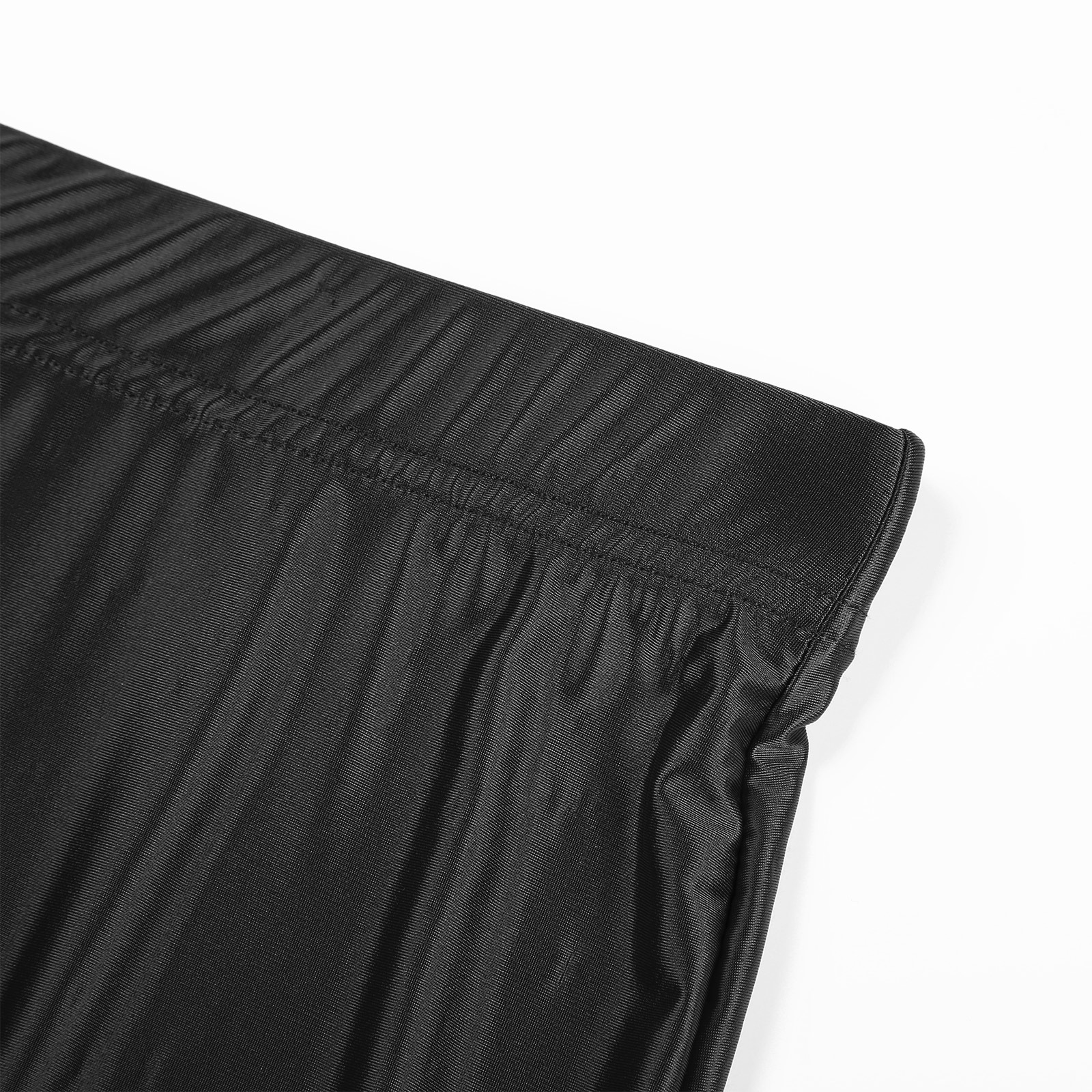 Womens Glossy Sexy Mini Skirt High Waist Pencil Bodycon Skirts Stretchy Shiny Short Dress for Club Pole Dance Party Show Costume