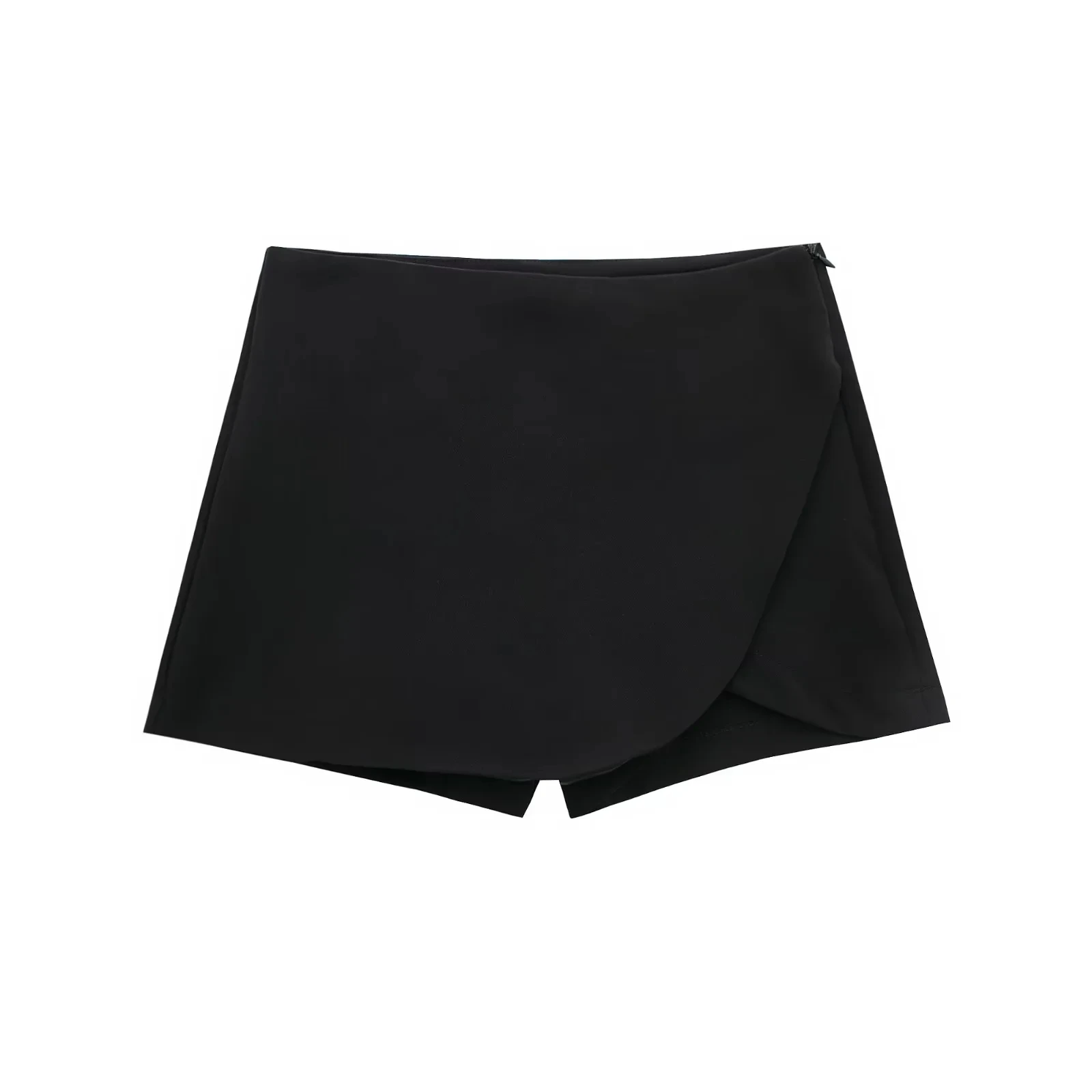 HXAO Women's Skort High Waist Brown Skirt Pants Stylish Summer Pink Black Mini Skirt Shorts Asymmetric Casual Off White Skort