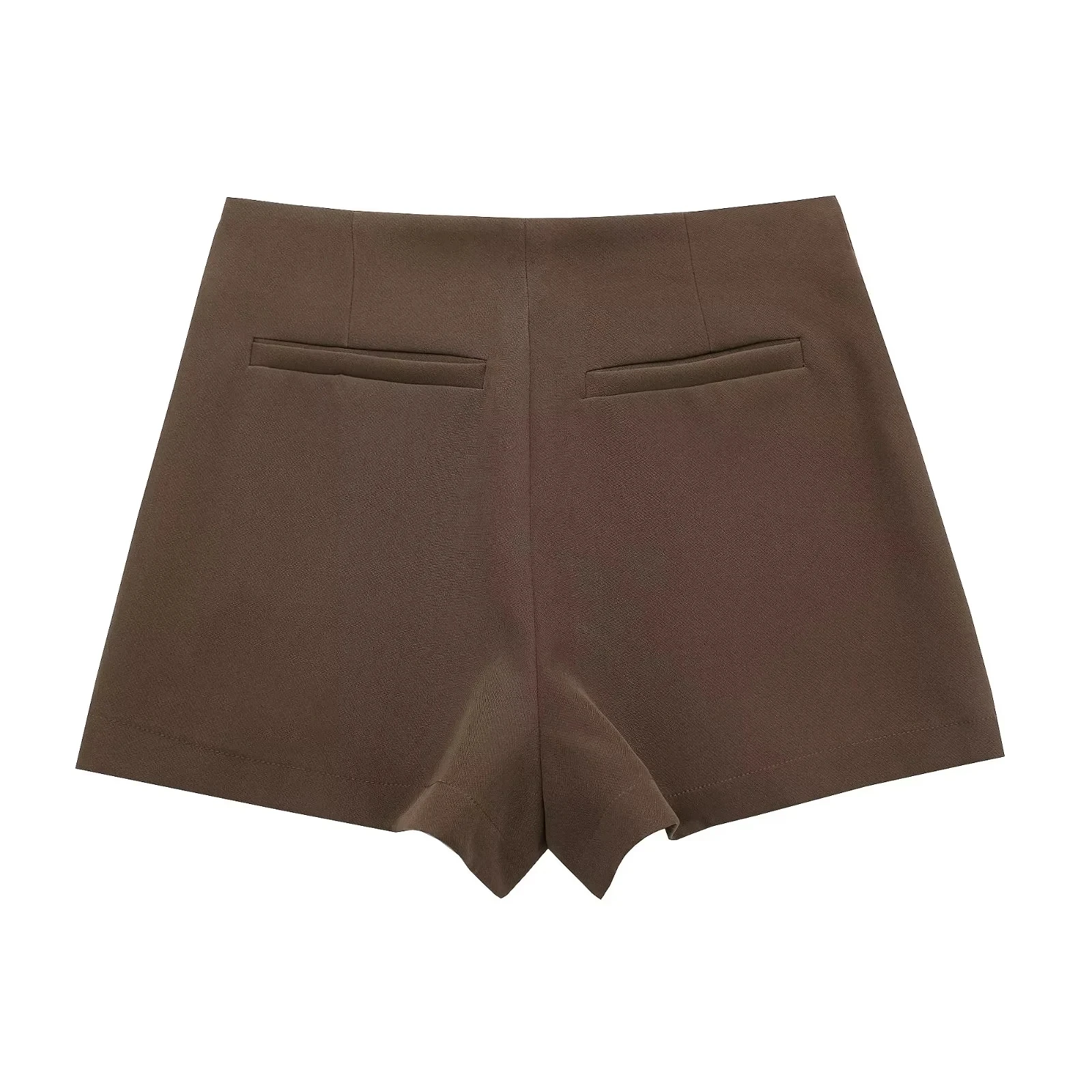 HXAO Women's Skort High Waist Brown Skirt Pants Stylish Summer Pink Black Mini Skirt Shorts Asymmetric Casual Off White Skort