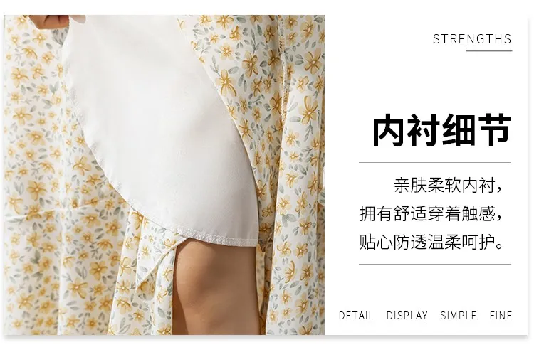 2025 Chic Korea Clothes Summer Women Cute Sweet GIrl Floral Robe Holiday Date High Waist Retro Vintage One-Piece Lace-Up Skirts