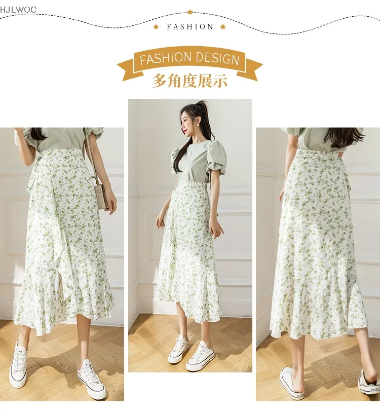 2025 Chic Korea Clothes Summer Women Cute Sweet GIrl Floral Robe Holiday Date High Waist Retro Vintage One-Piece Lace-Up Skirts